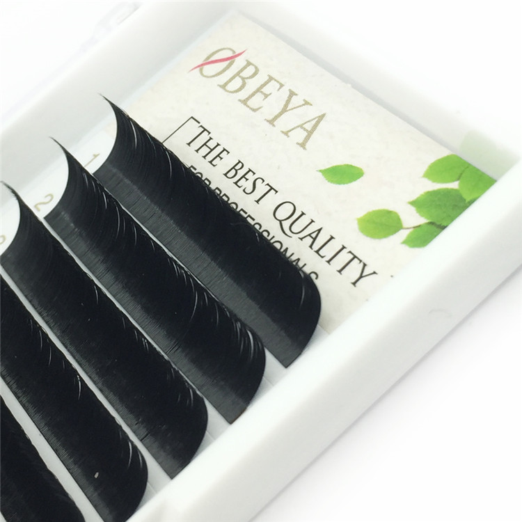 Faux Mink Flat Eyelash Extensions C D Curls 0.15mm, 020mm Thickness Private Labeling Accpetable FM020